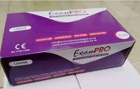 Exampro Latex Powdered Examination Gloves - Box of 100 - Image 7