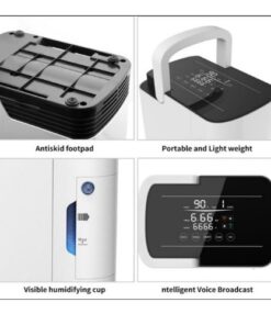 Alternative view of oxygen machine for home