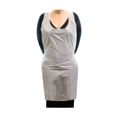Disposable Aprons - White/Clear 100's) 10gms