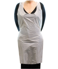 Alternative view of Disposable Aprons - White/Clear  100's) 10gms