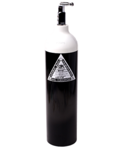 Alternative view of 10l oxygen cylinder only