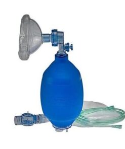 rubber resuscitator - adult color blue