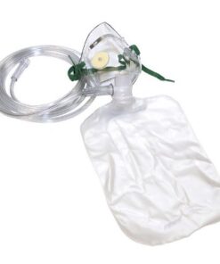 oxygen mask + re-breathing bag paediatric