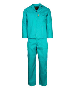 acid resistant 2 piece conti suits 1- econo overall green size 38