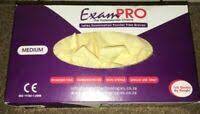 Exampro Latex Powdered Examination Gloves - Box of 100