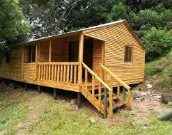 wooden garden storage