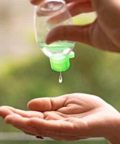 Alternative view of eye wash bottle