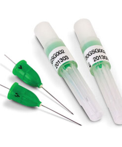 Pre-bent Dental Irrigation Needle 21G Dark Green
