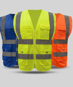 blue reflective vest