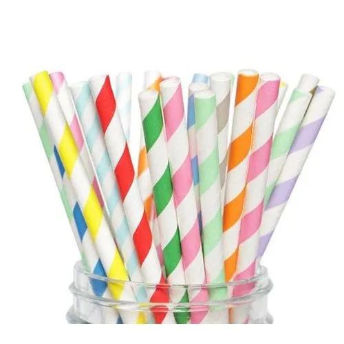 light pink paper straws