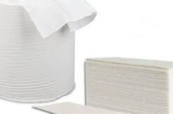 blue paper towel roll