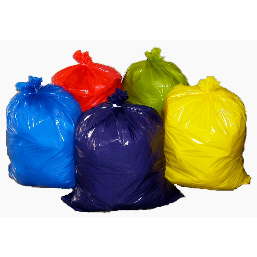 black refuse bags