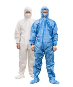Disposable 50 gsm coveralls large