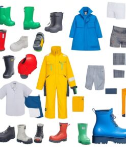 Acid Resistant Polycotton Conti Suit - Reflective Arm, Legs & Back - Yellow Tape - 40