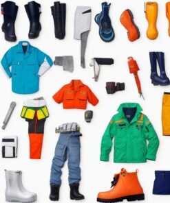 acid resistant Conti suits 100% cotton with reflectors red