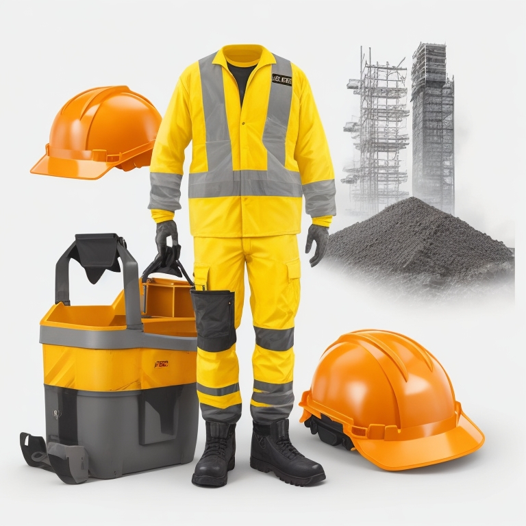 Acid Resistant Polycotton Conti Suit - Reflective Arm, Legs & Back - Yellow Tape - 40