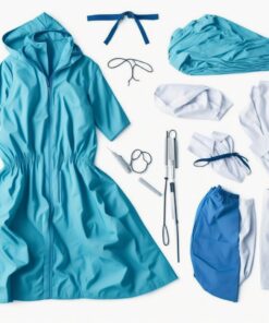 disposable mop caps blue small