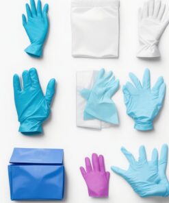 100 x medium nitrile disposable gloves