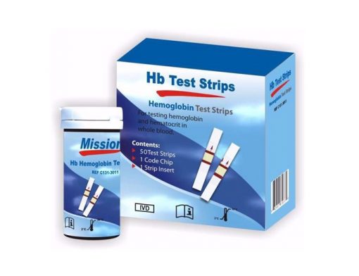 Mission HB Haemoglobin Test Strips (100/Pack)