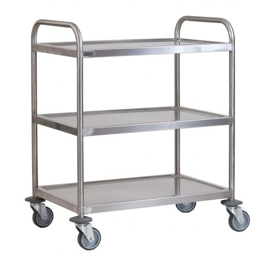 3 tier tea/food trolleys Grade 18/8 stainless