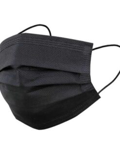 3PLY Disposable Black Face masks with Ear-loop (50’s)