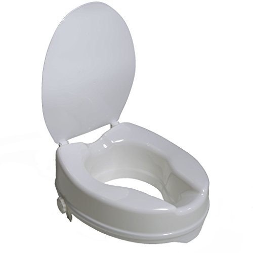 Raised Toilet Seat with Closing Seat Lid