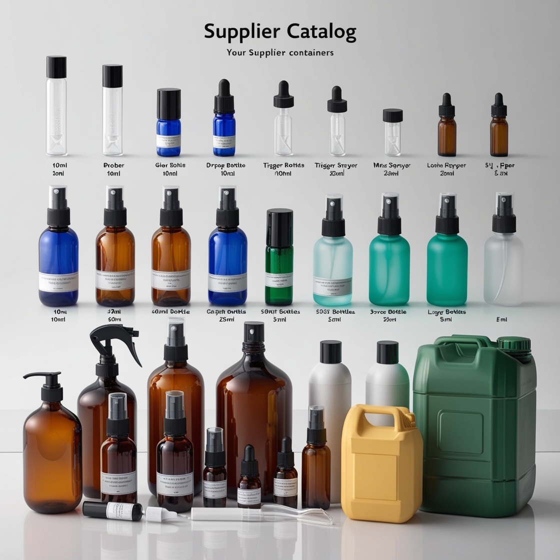 100ml Green Glass Bottle with Dropper