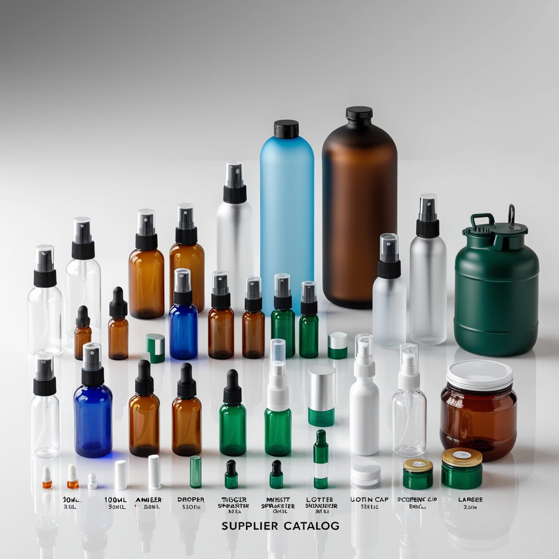 5000ml Clear Glass Bottle with Dropper