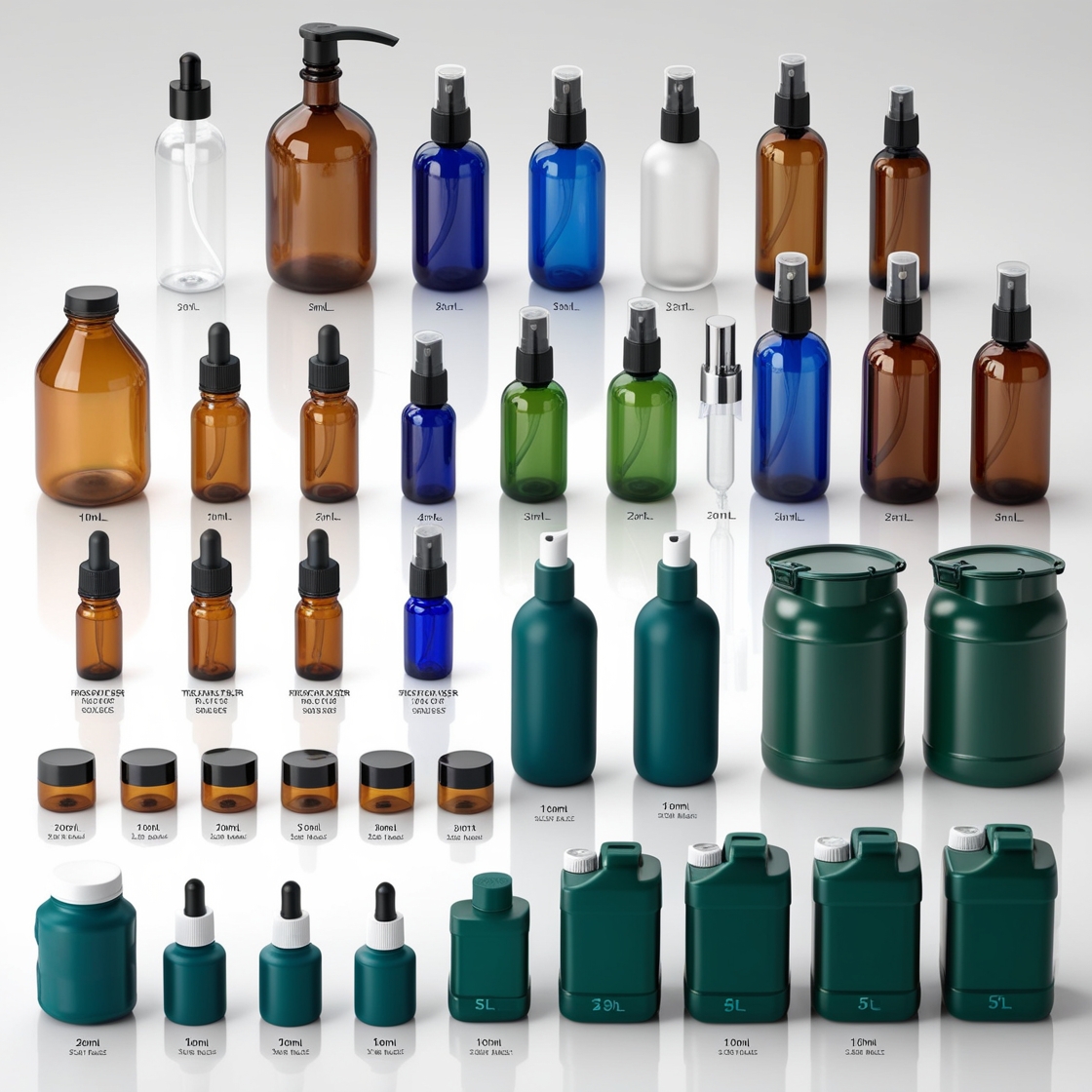 5000ml Clear Glass Bottle with Pipette