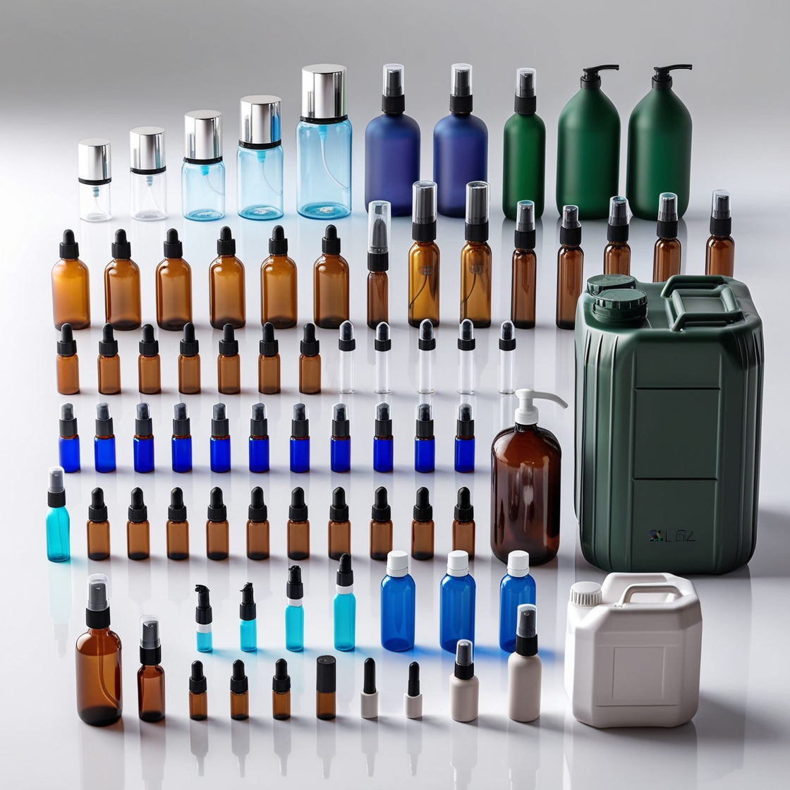 25000ml Green Glass Bottle with Pipette