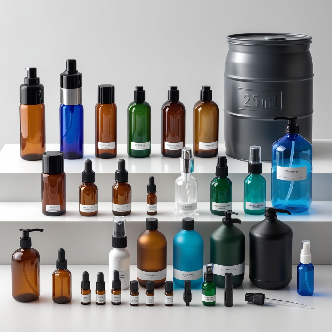 25000ml Green Glass Bottle with Dropper