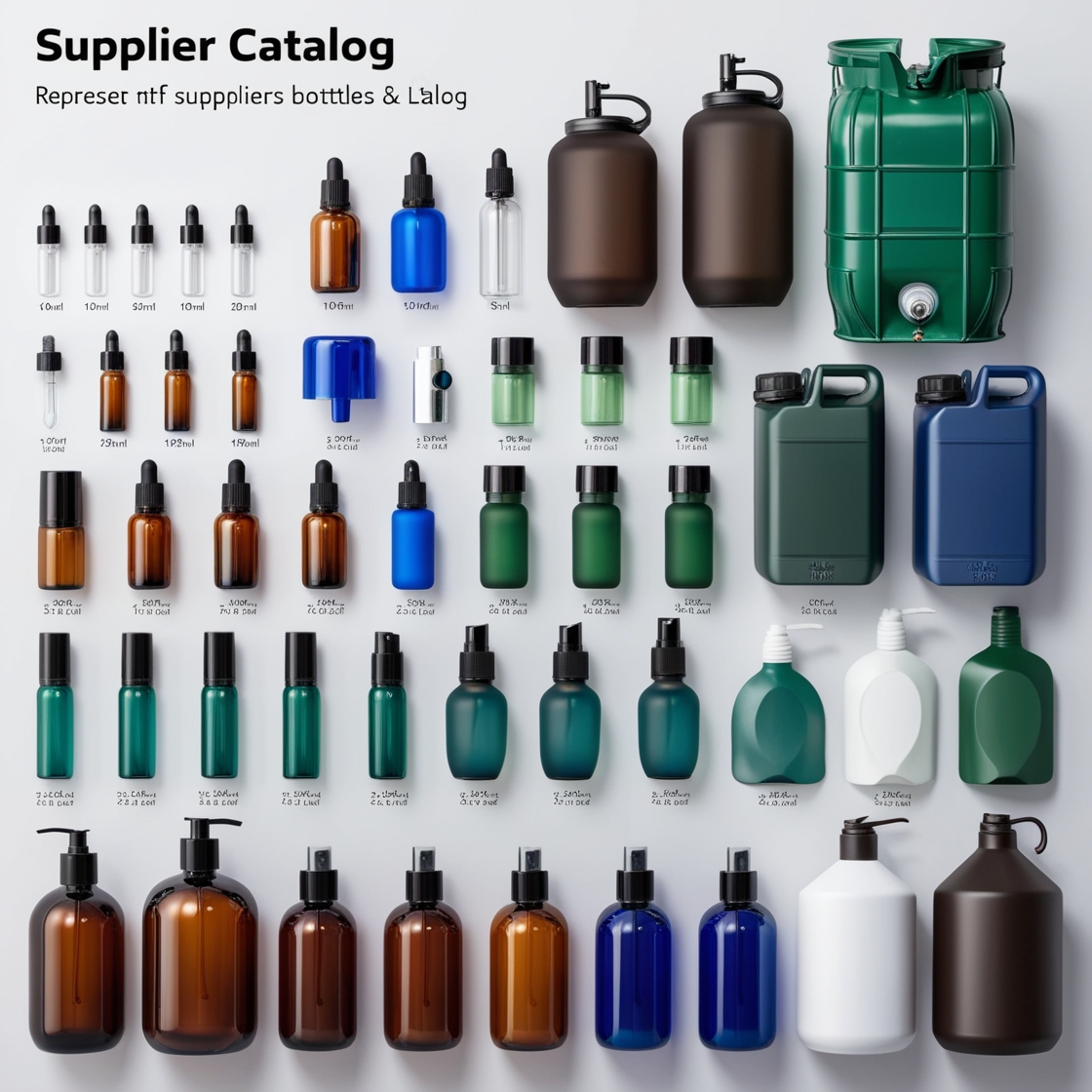 25000ml Green Glass Bottle with Mist Sprayer