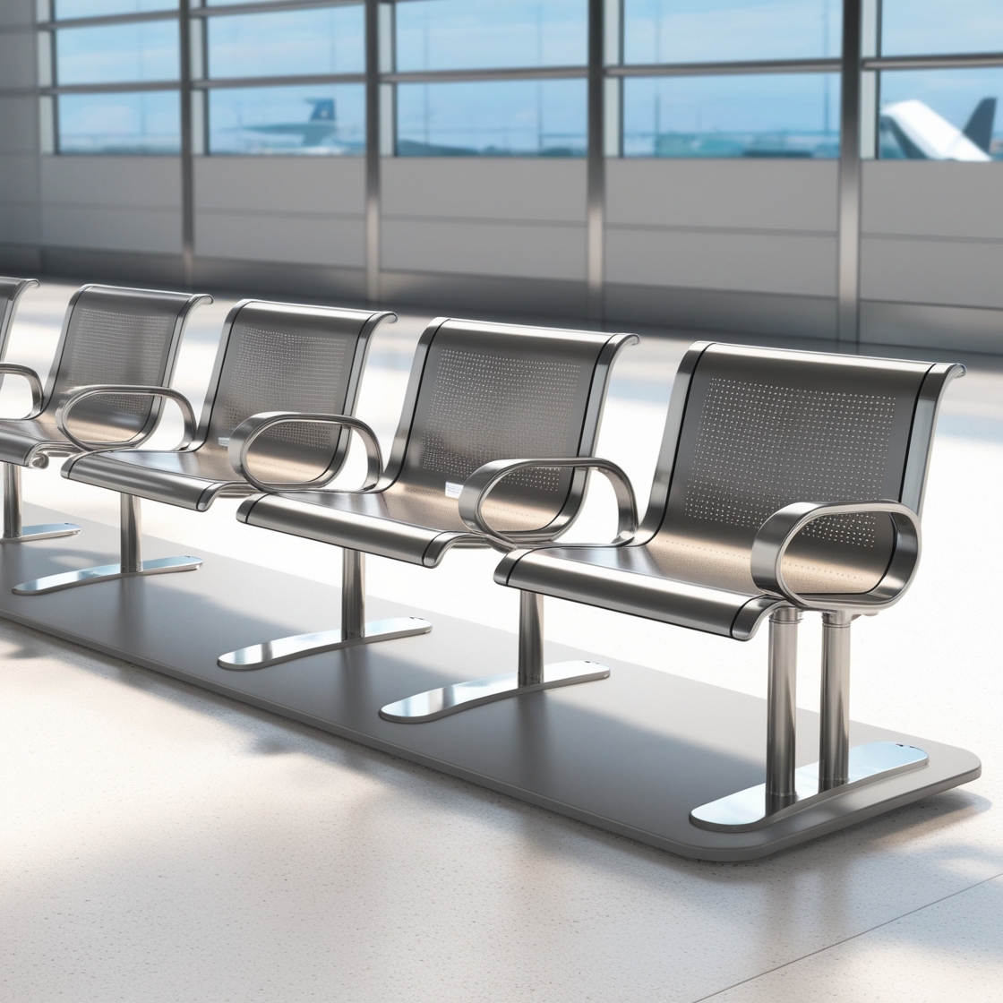 airport bench chairs