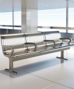 Airport Bench Heavy Duty Steel ThreeSeater