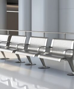 Airport Bench Stainless Steel OneSeater