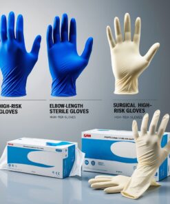 vinyl High risk exam gloves