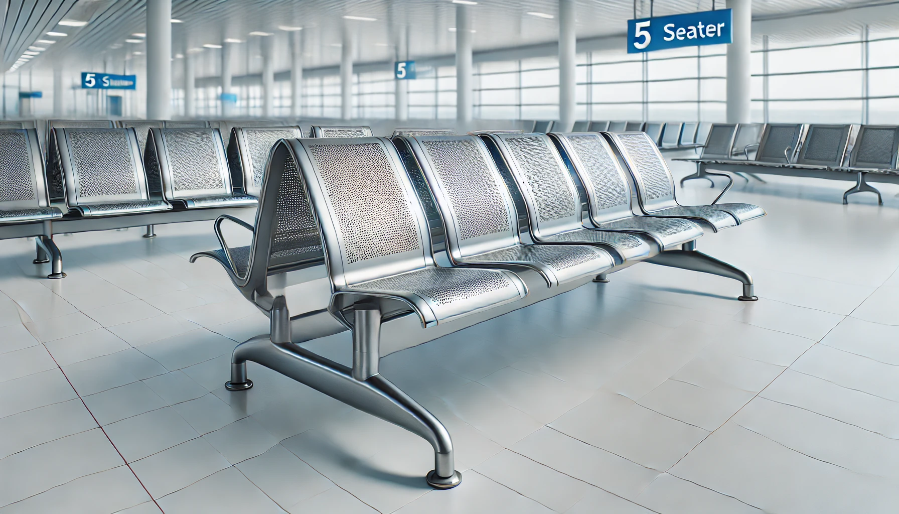 vintage airport bench