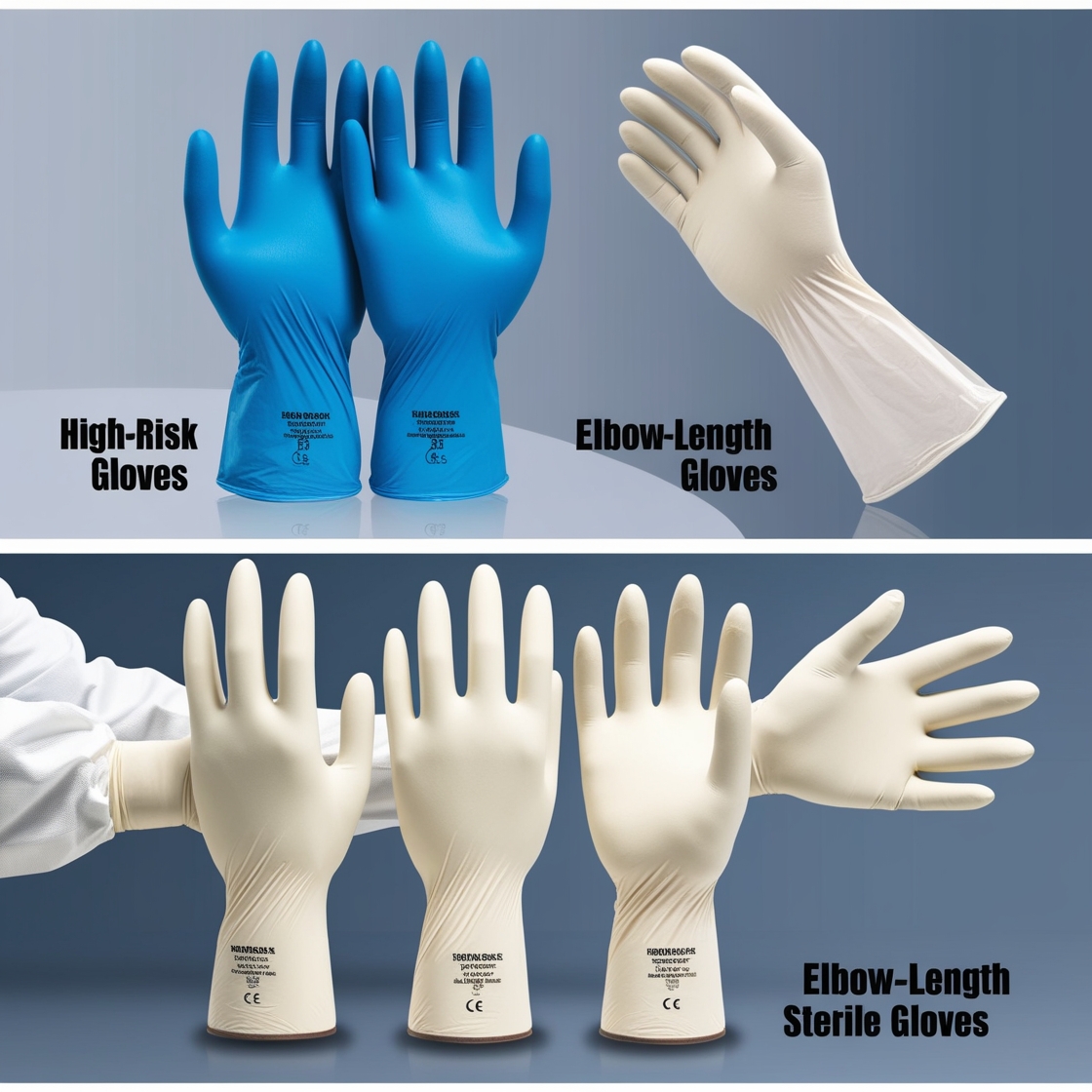 sterile nitrile surgical gloves