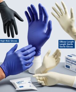 stretch vinyl High risk exam gloves