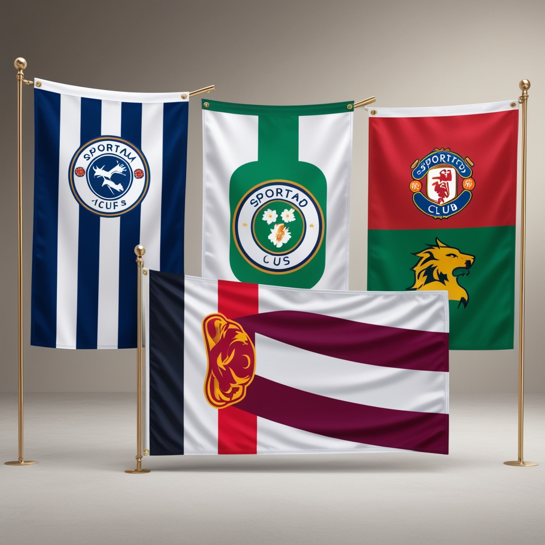 blue white green flag