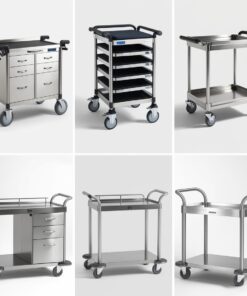 emergency crash cart trolley