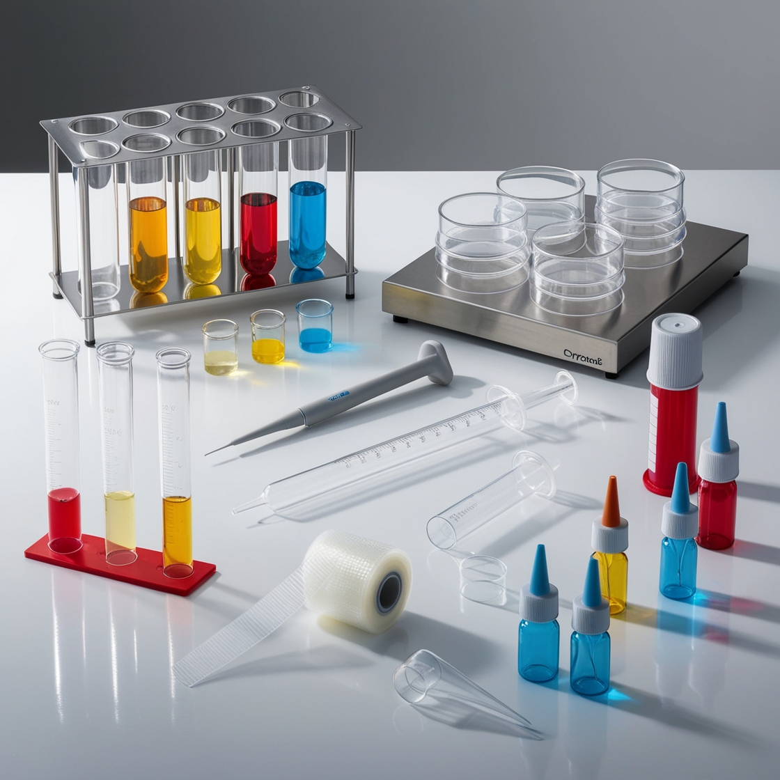 plastic test tubes