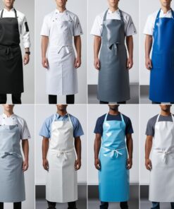 linen cross back apron