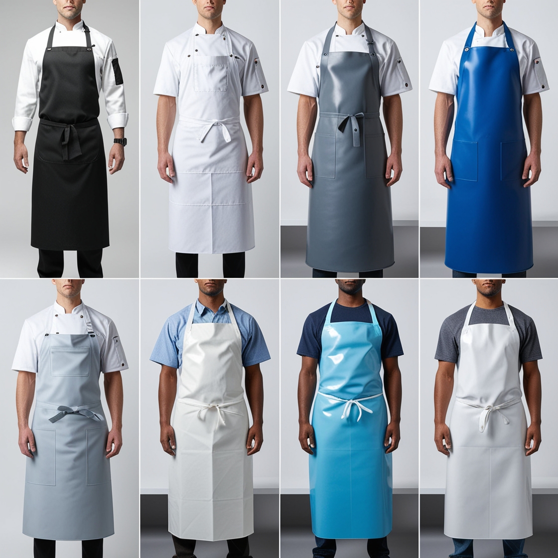 linen cross back apron