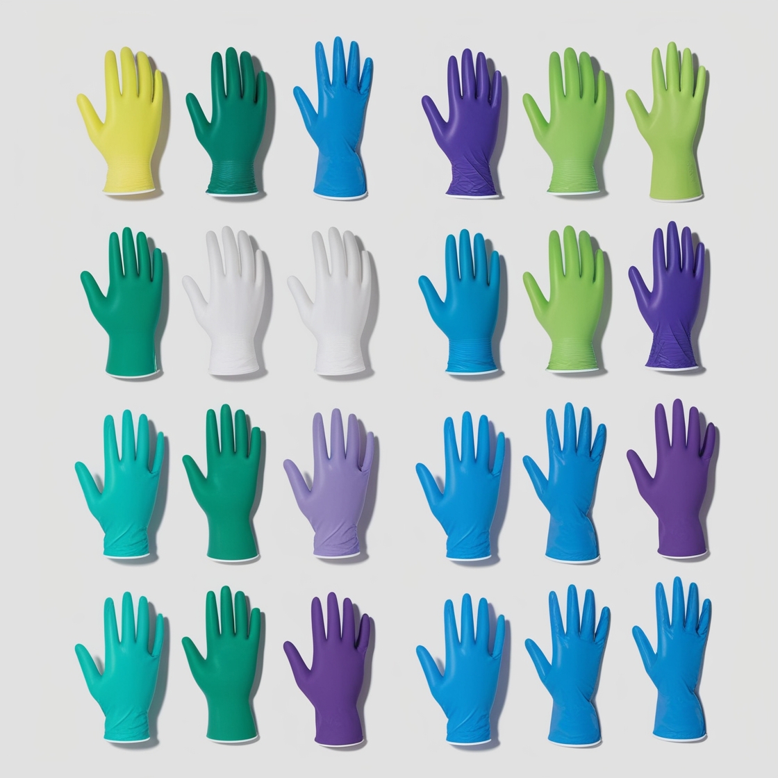 Evergreen latex micro surgical gloves