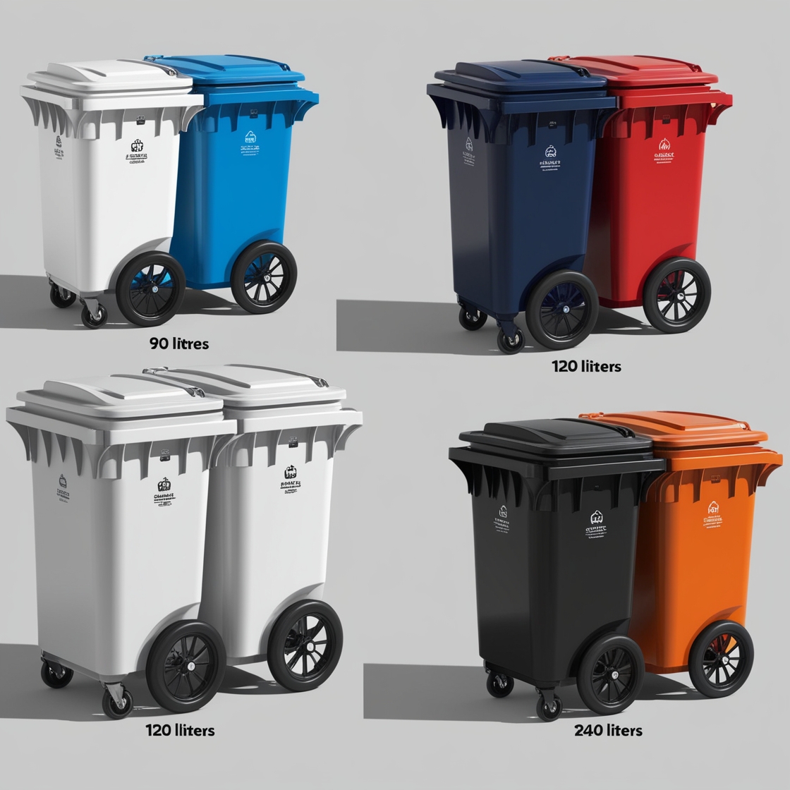 30 litre wheelie bin