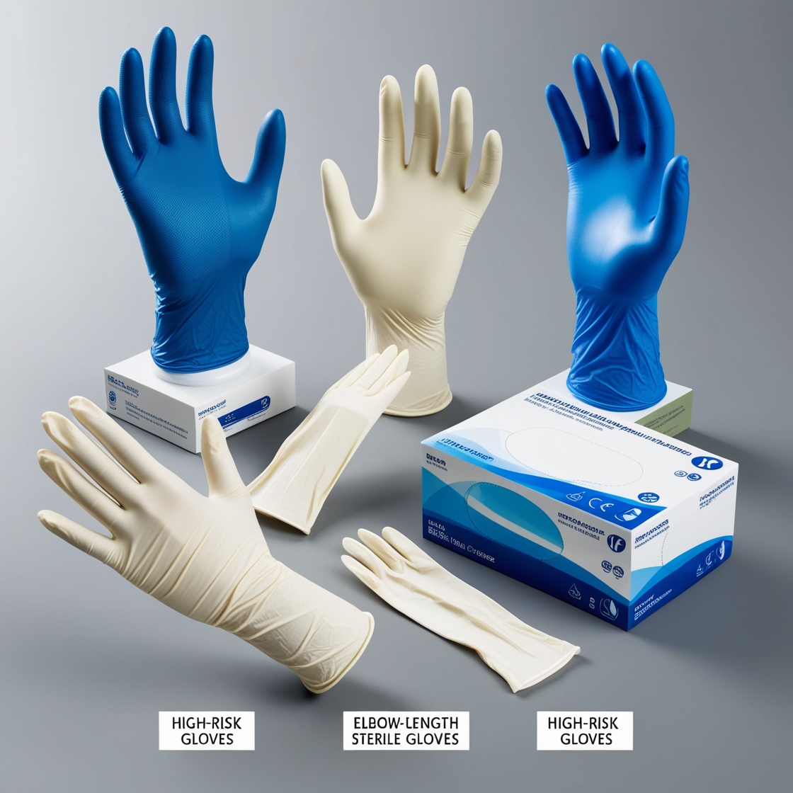 High risk exam vinyl gloves