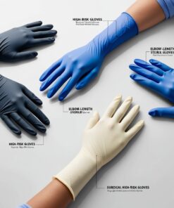 latex High risk exam ination gloves powder free
