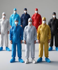 Navy Blue Disposable Coveralls