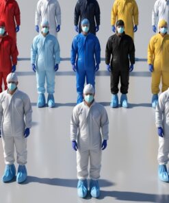 Yellow Reusable Coveralls (Small, Medium, Large, X Large, XX Large, XXX Large)